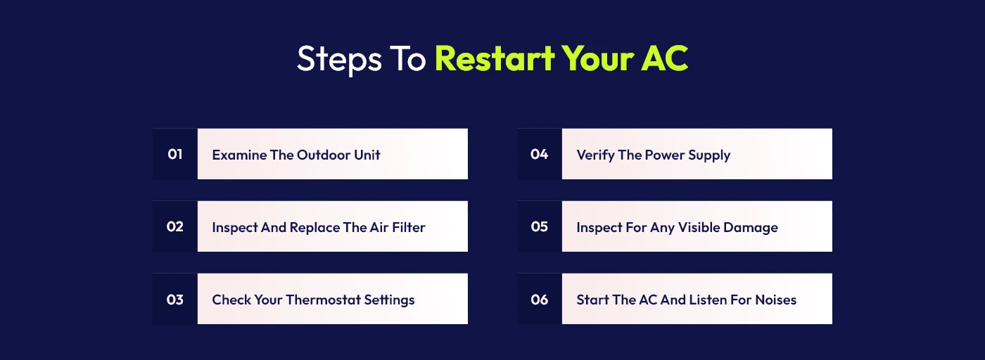 Steps To Restart Your AC